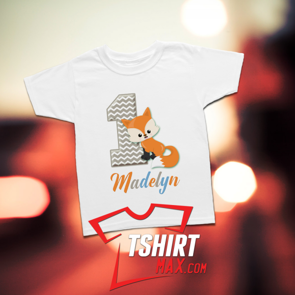Baby Fox Birthday T-Shirt